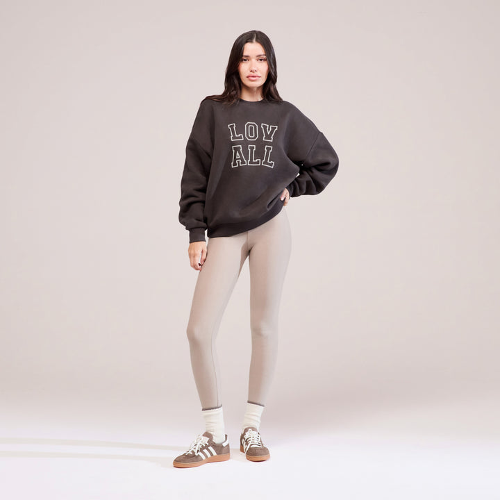 Legging taille haute d'hiver - couleur pierre