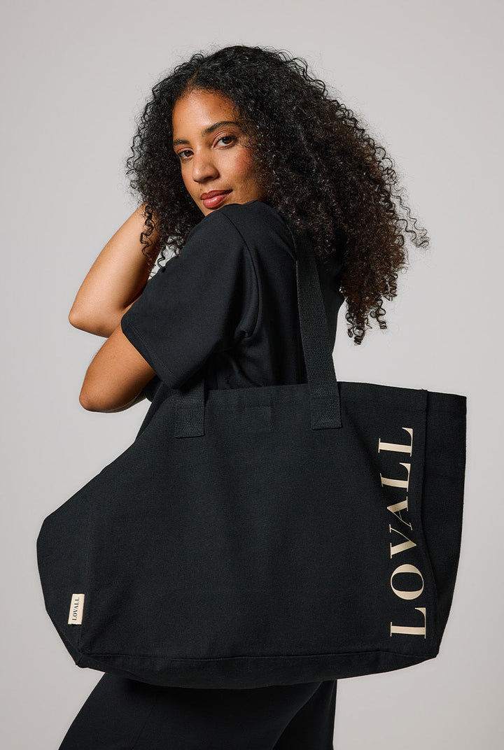 Sac fourre-tout recyclé Lovall - Noir