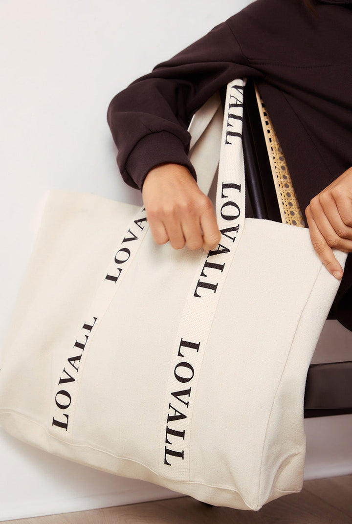 Sac fourre-tout Lovall recyclé - Écru/Beige