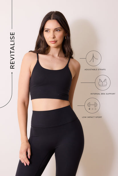 Brassière de sport 24/7 Revitalise - Midnight Noir