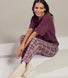 Ensemble de pyjama pur coton - Burgunder Check