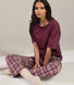 Ensemble de pyjama pur coton - Burgunder Check