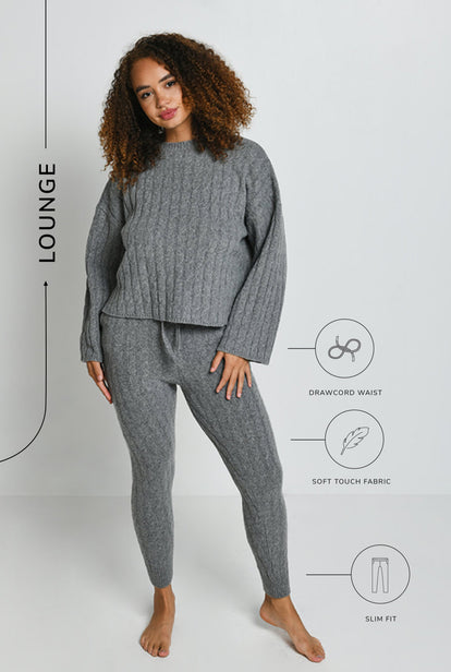 Pantalon de jogging torsadé - Gris