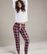 Ensemble de pyjama tout doux grande taille - Marine & Rouge Check