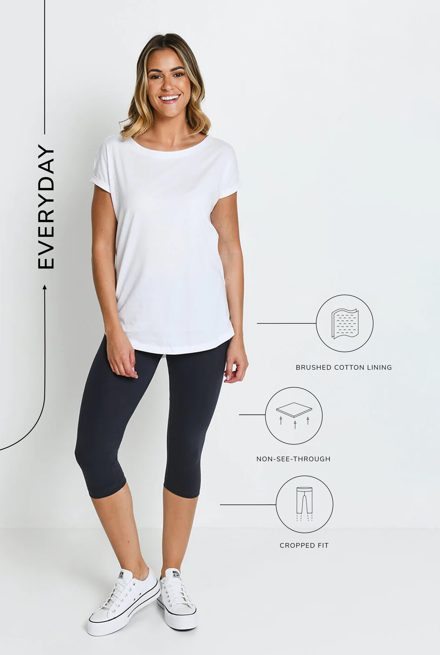 Legging court Everyday - Odyssey Gris