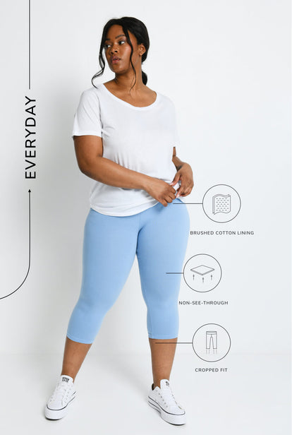 Legging court Everyday - Powder Bleu