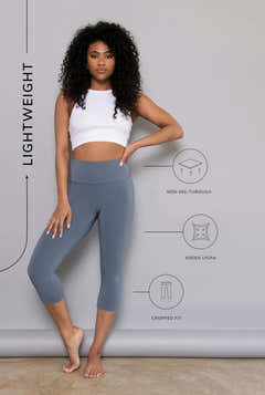 Legging Capri léger - Bleu acier