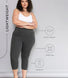 Legging léger court grande taille - Dark Gris