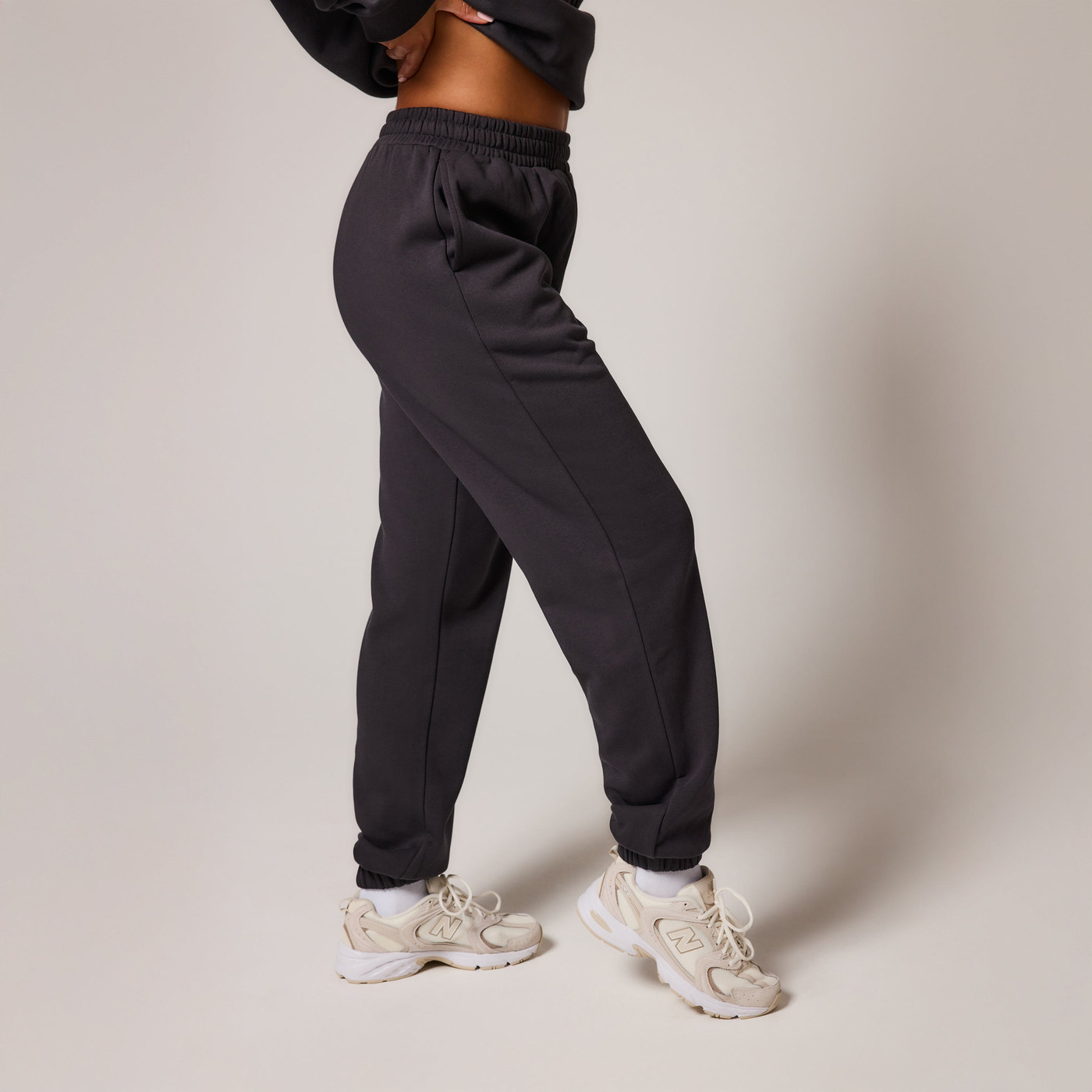 ALL SZN pantalon de jogging biologique à revers grande taille - Shadow
