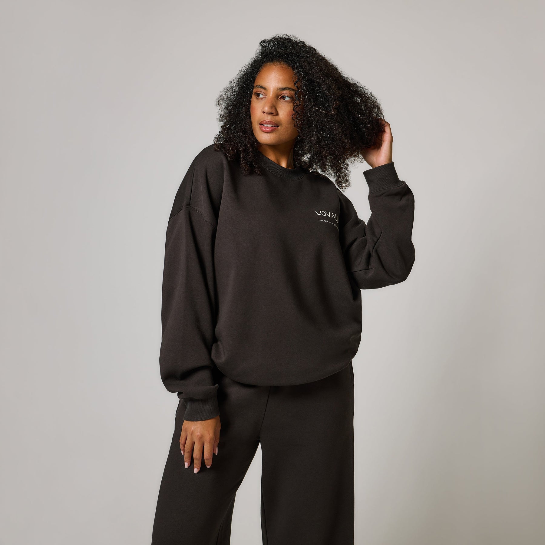 ALL SZN organique Sweat à Capuche Oversize grande taille Style 3 - Black Coffee