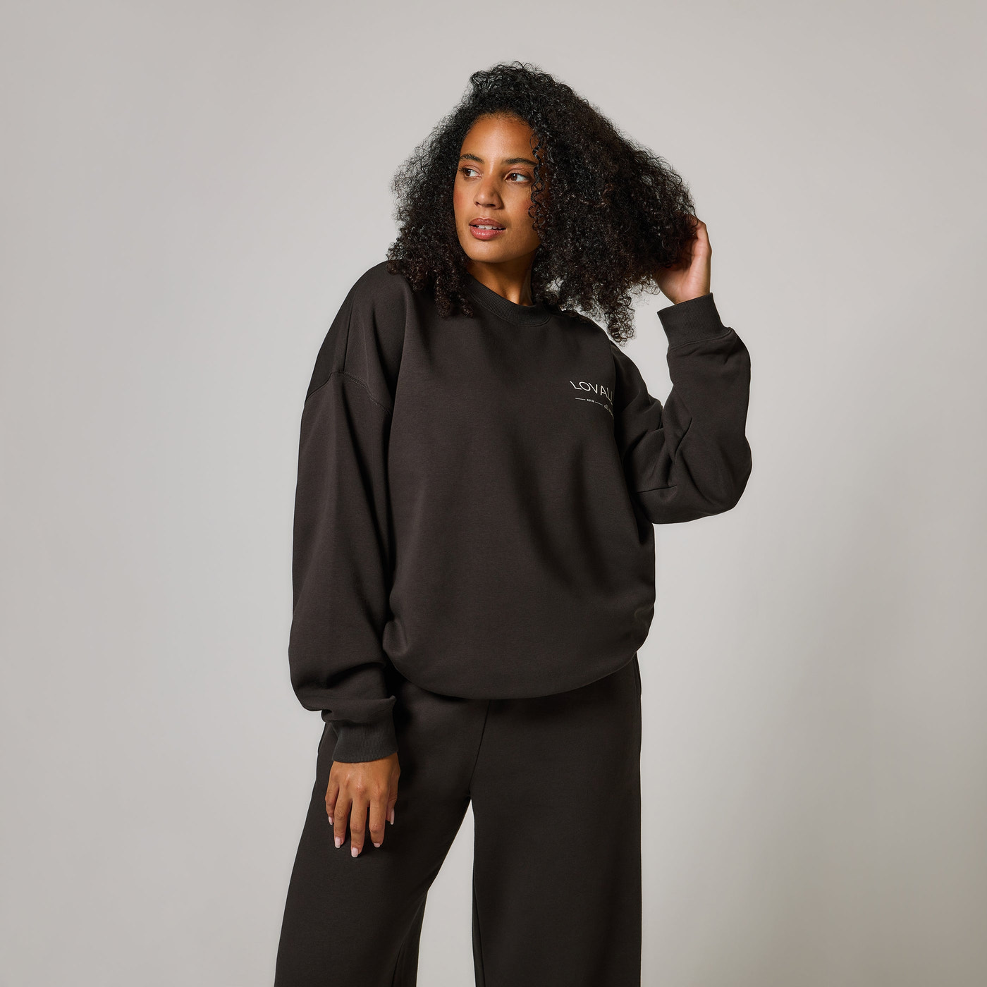 ALL SZN organique Sweat à Capuche Oversize grande taille Style 3 - Black Coffee
