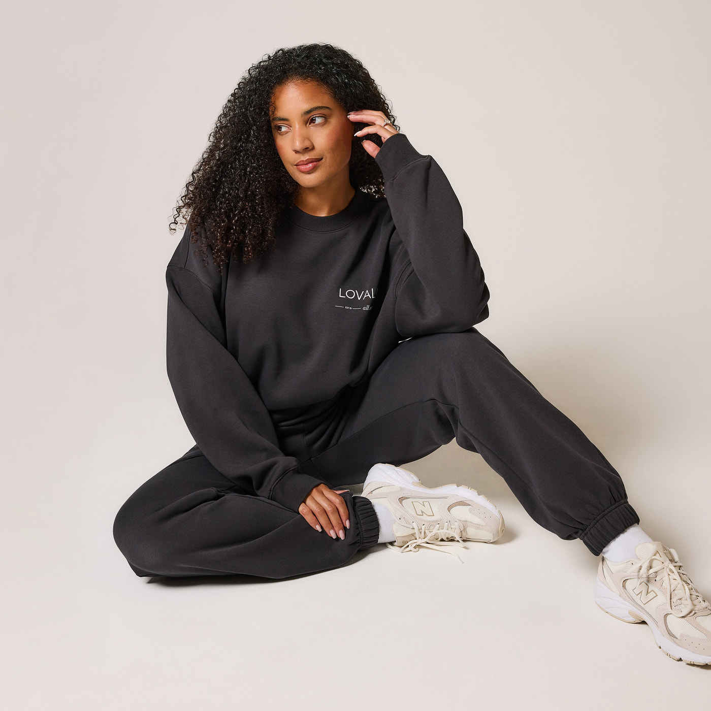 ALL SZN organique Sweat à Capuche Oversize Style 3 - Shadow
