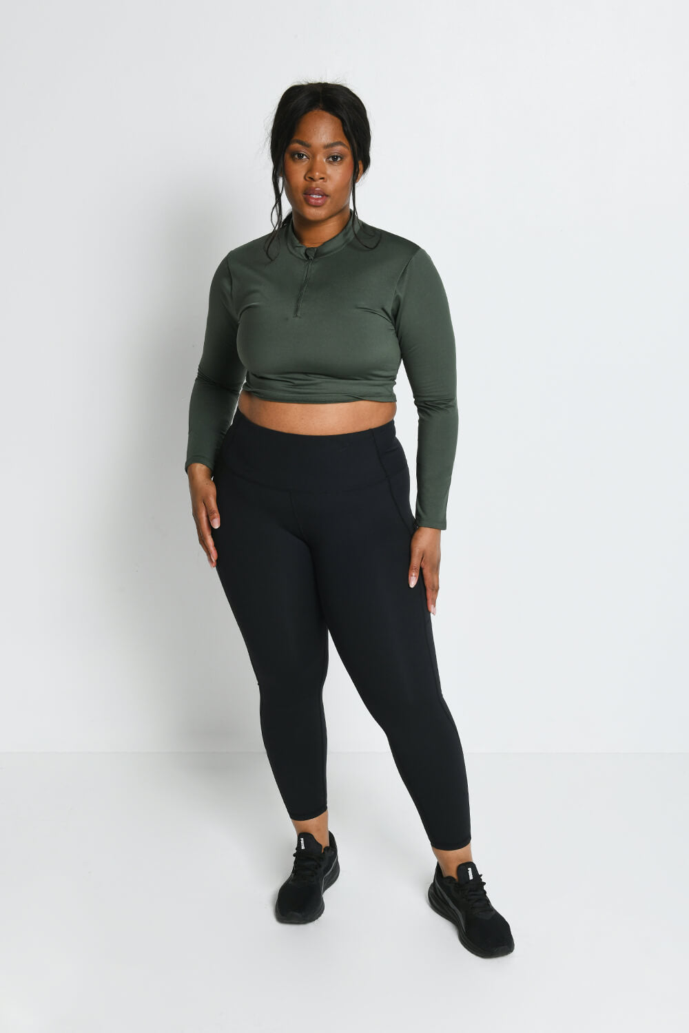 Legging de sport 7/8e taille haute Energise - Midnight Noir