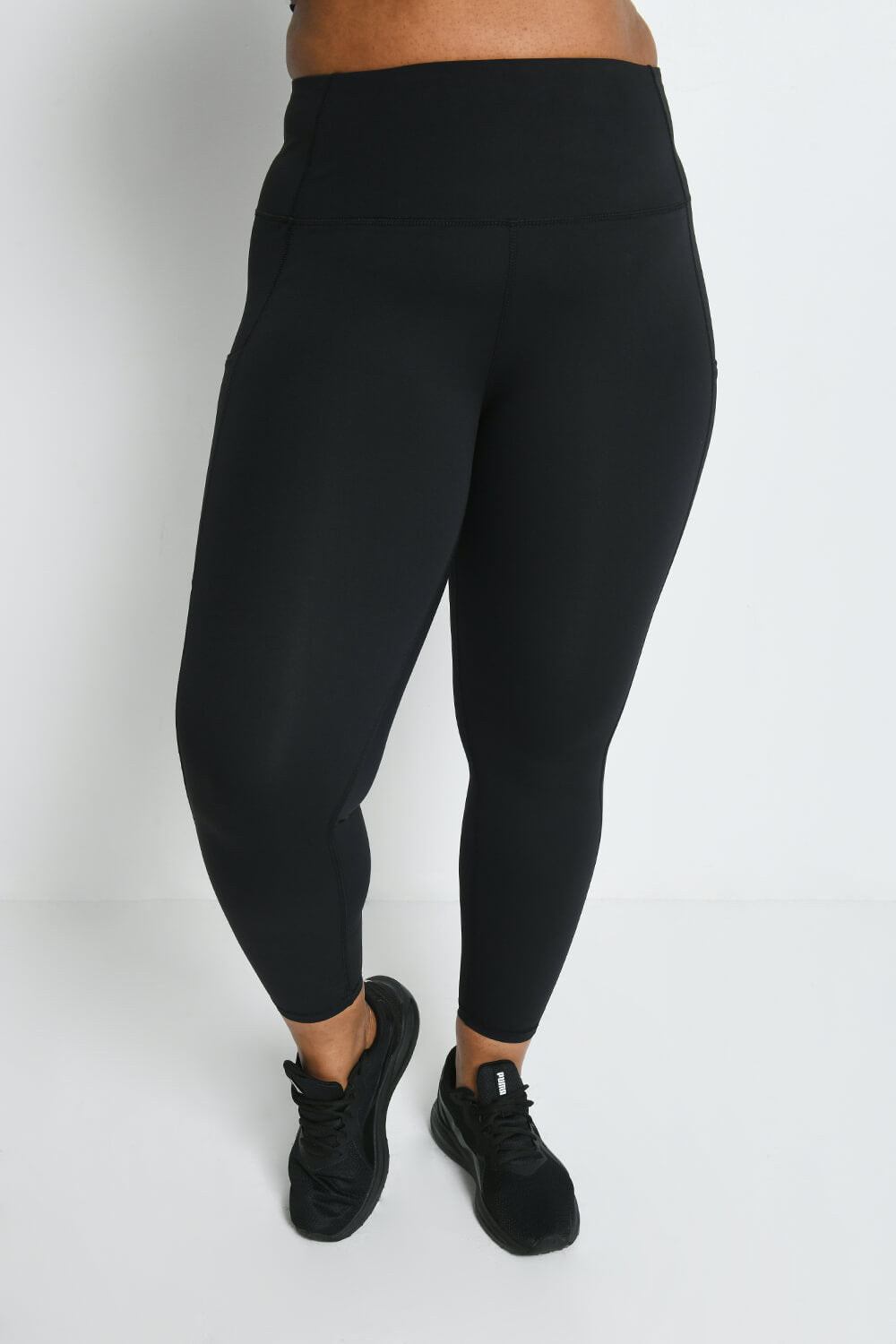 Legging de sport 7/8e grande taille Energise - Midnight Noir