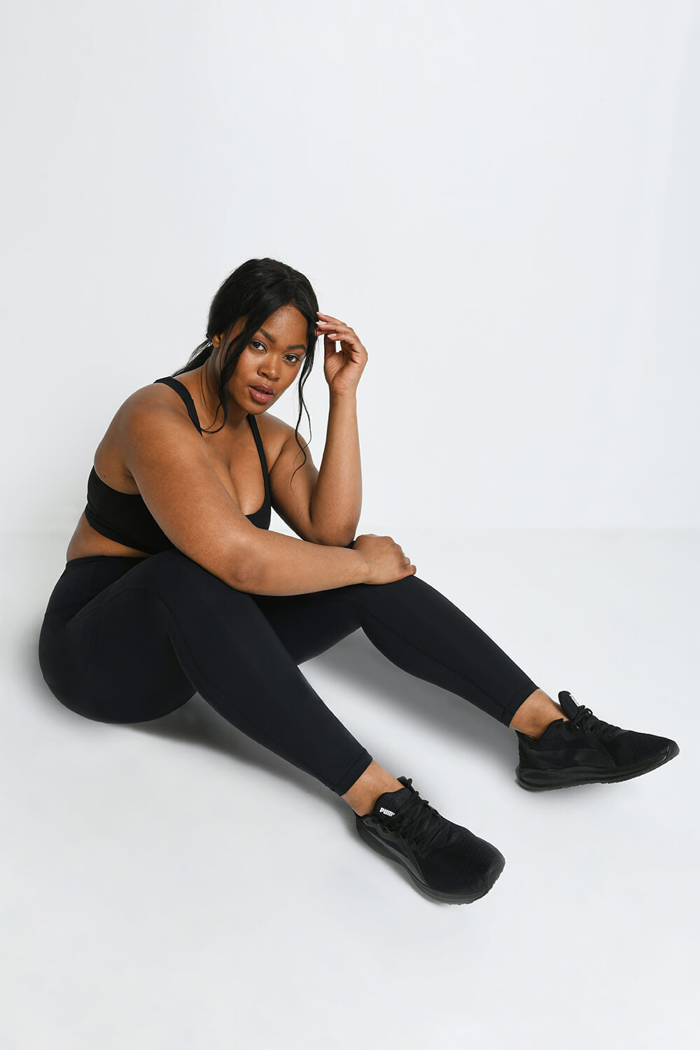 Legging de sport long grande taille Energise - Midnight Noir