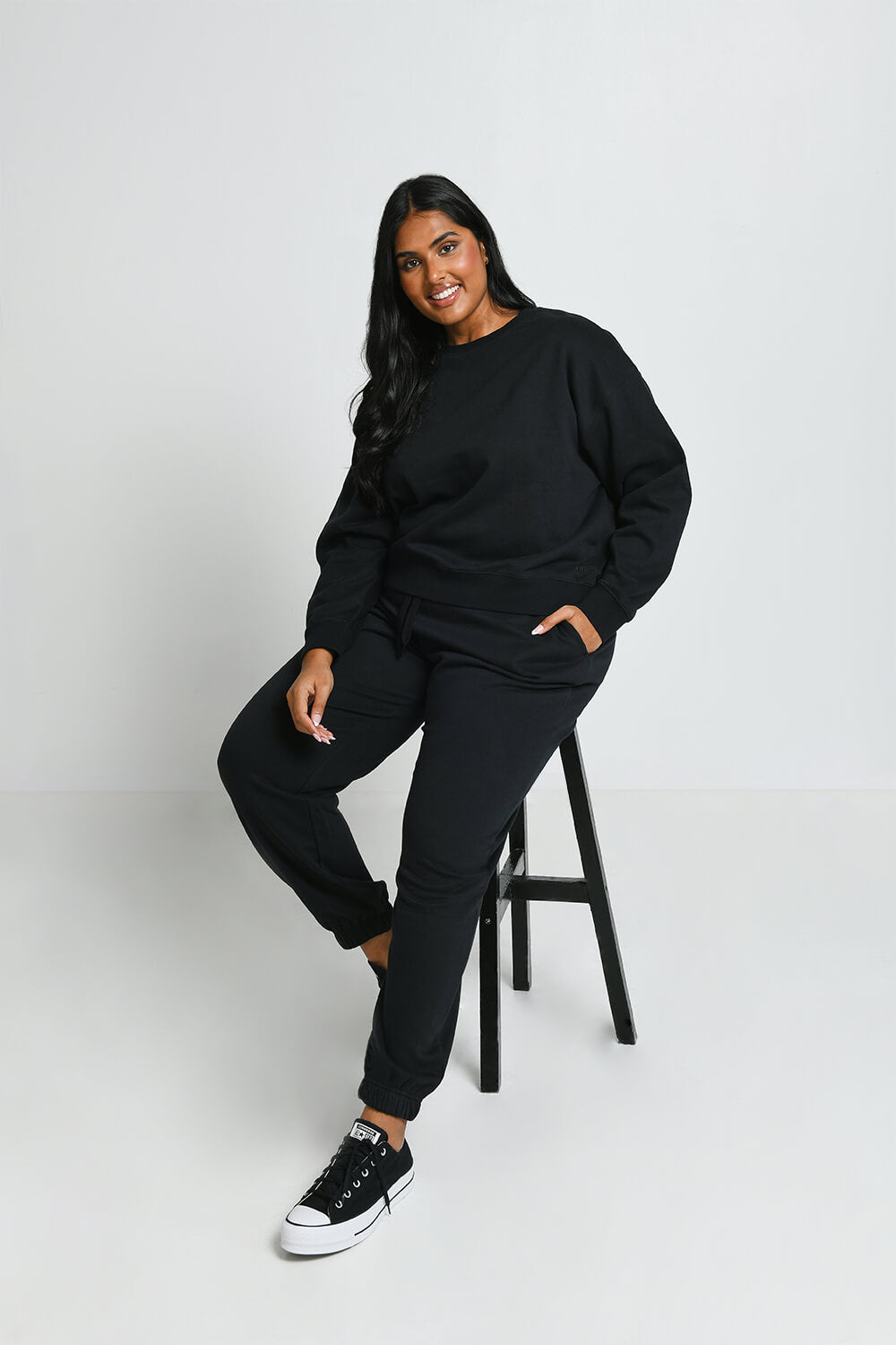 Pantalon de jogging confort grande taille Everyday - Noir