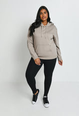 Legging doublé polaire épais grande taille - Noir