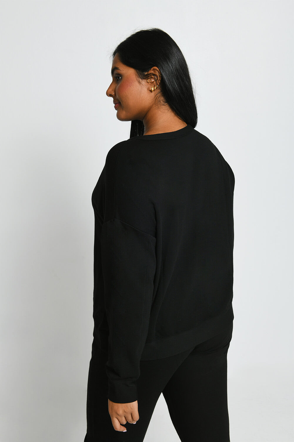 Sweat Lounge-Luxe grande taille - Noir
