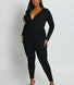 Legging effet daim - Noir