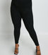 Legging effet daim grande taille - Noir