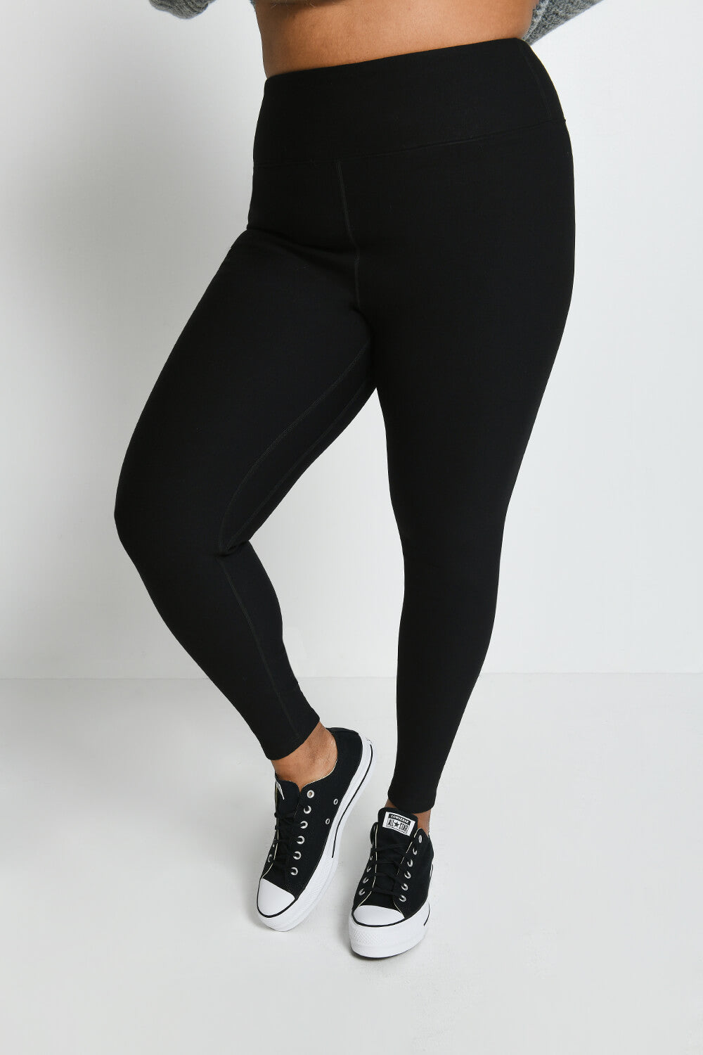 Legging taille haute grande taille Winter Everyday - Noir