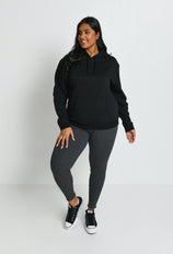 Legging doublé polaire épais grande taille - Dark Gris Marl