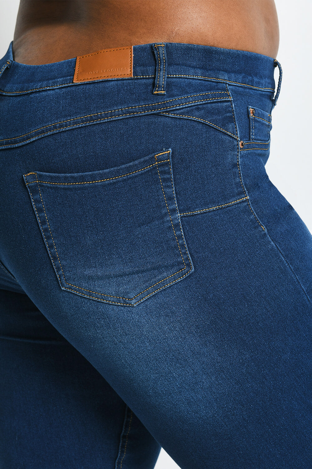 Jegging court grande taille - Dark Bleu