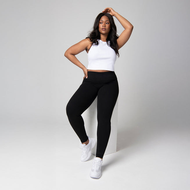 Legging taille haute grande taille Everyday - Noir