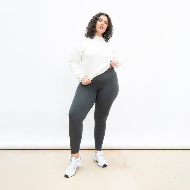 Legging taille haute grande taille Everyday - Dark Gris Marl