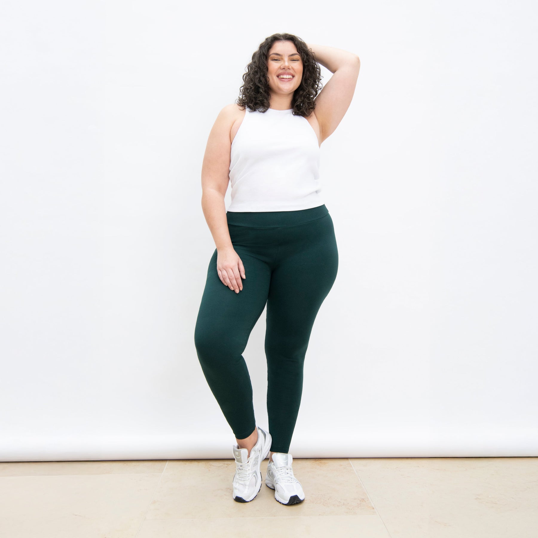 Legging taille haute grande taille Everyday - Vert Forêt