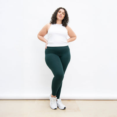 Legging taille haute grande taille Everyday - Vert Forêt