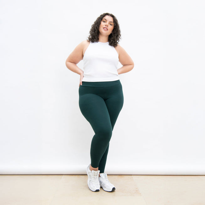 Legging taille haute grande taille Everyday - Vert Forêt