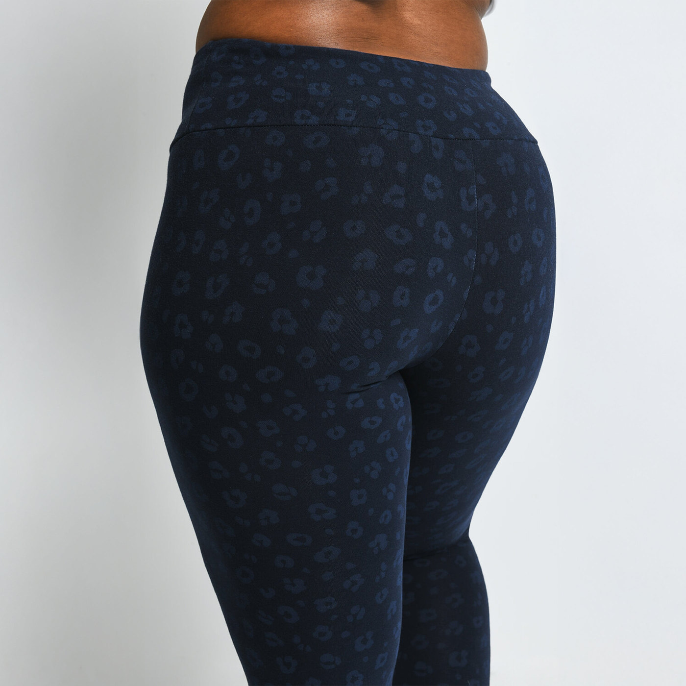 Legging taille haute grande taille Everyday - Navy Animal Print