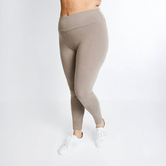 Legging taille haute grande taille Everyday - Oatmeal Avione
