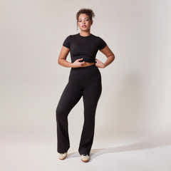 Legging Évasé Ultime Quotidien - Noir