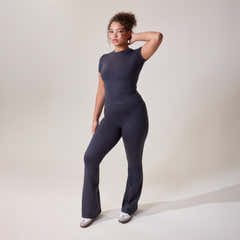Legging Évasé Ultime Quotidien - Bleu Marine Vintage