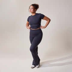 Legging Évasé Ultime Quotidien - Bleu Marine Vintage