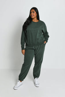 Pantalon de jogging confort grande taille Everyday - Vert Forêt
