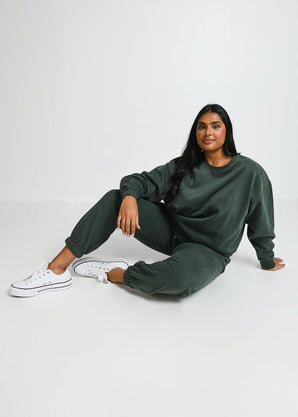 Pantalon de jogging confort grande taille Everyday - Vert Forêt