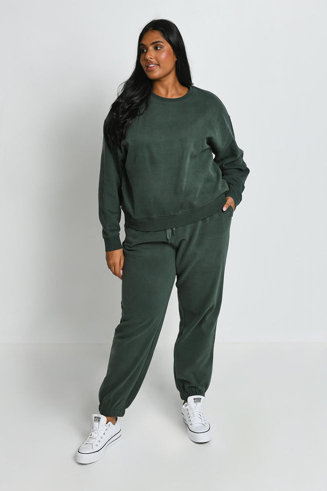 Sweat confort grande taille Everyday - Vert Forêt