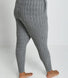 Pantalon de jogging torsadé grande taille - Gris