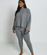 Pull torsadé grande taille - Gris
