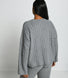 Pull torsadé grande taille - Gris