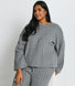 Pantalon de jogging torsadé grande taille - Gris