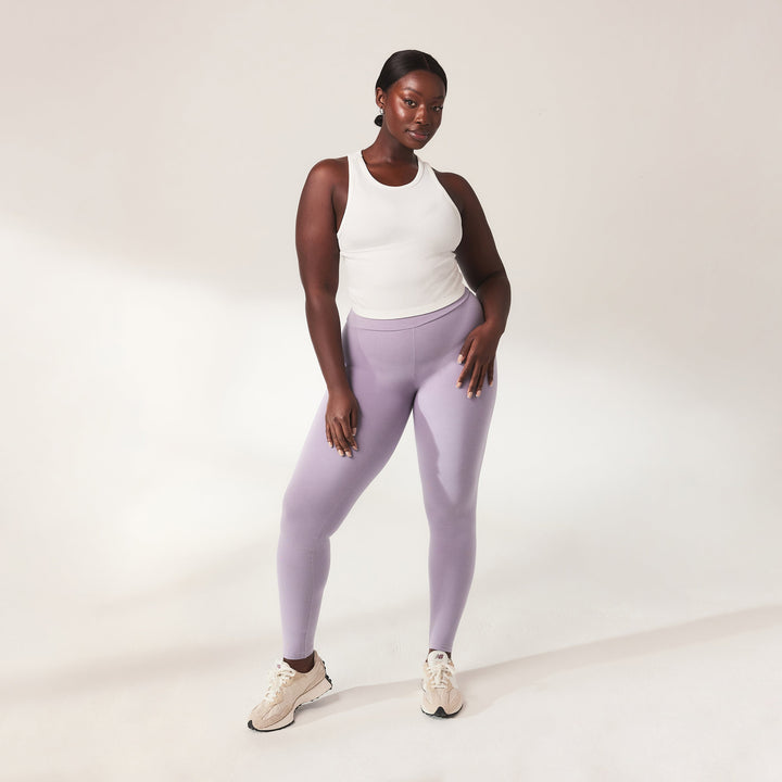 Legging léger taille haute de tous les jours - Mauve