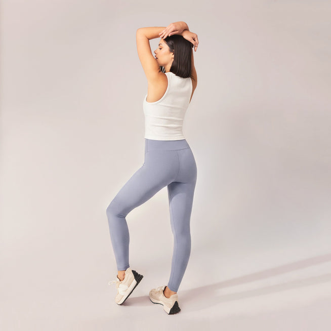 Legging léger taille haute Everyday - Powder Bleu