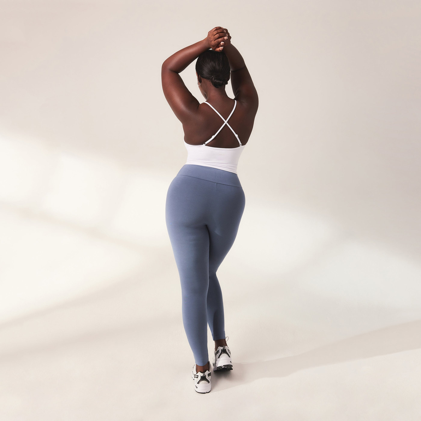 Legging léger taille haute Everyday - Steel Bleu