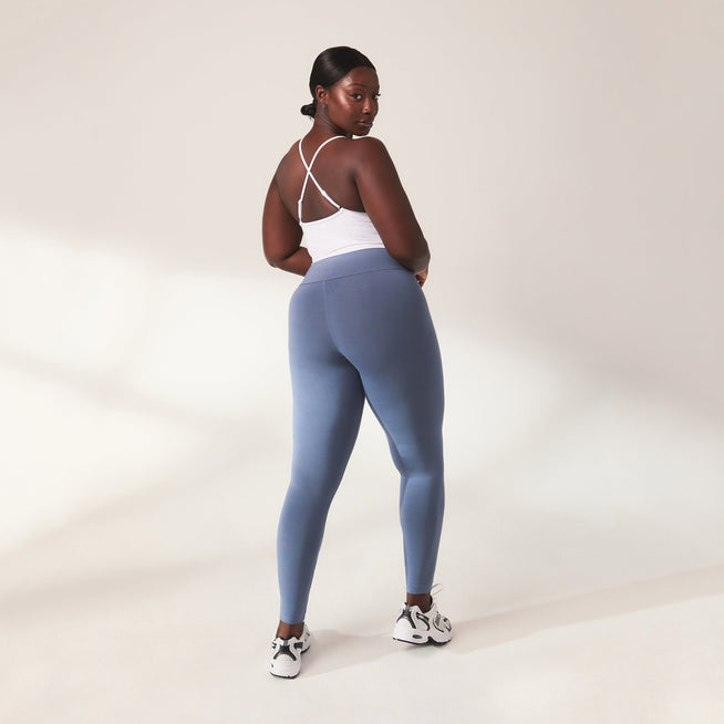 Legging léger taille haute grande taille Everyday - Steel Bleu