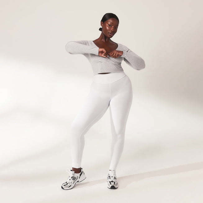 Legging léger taille haute grande taille Everyday - Blanc
