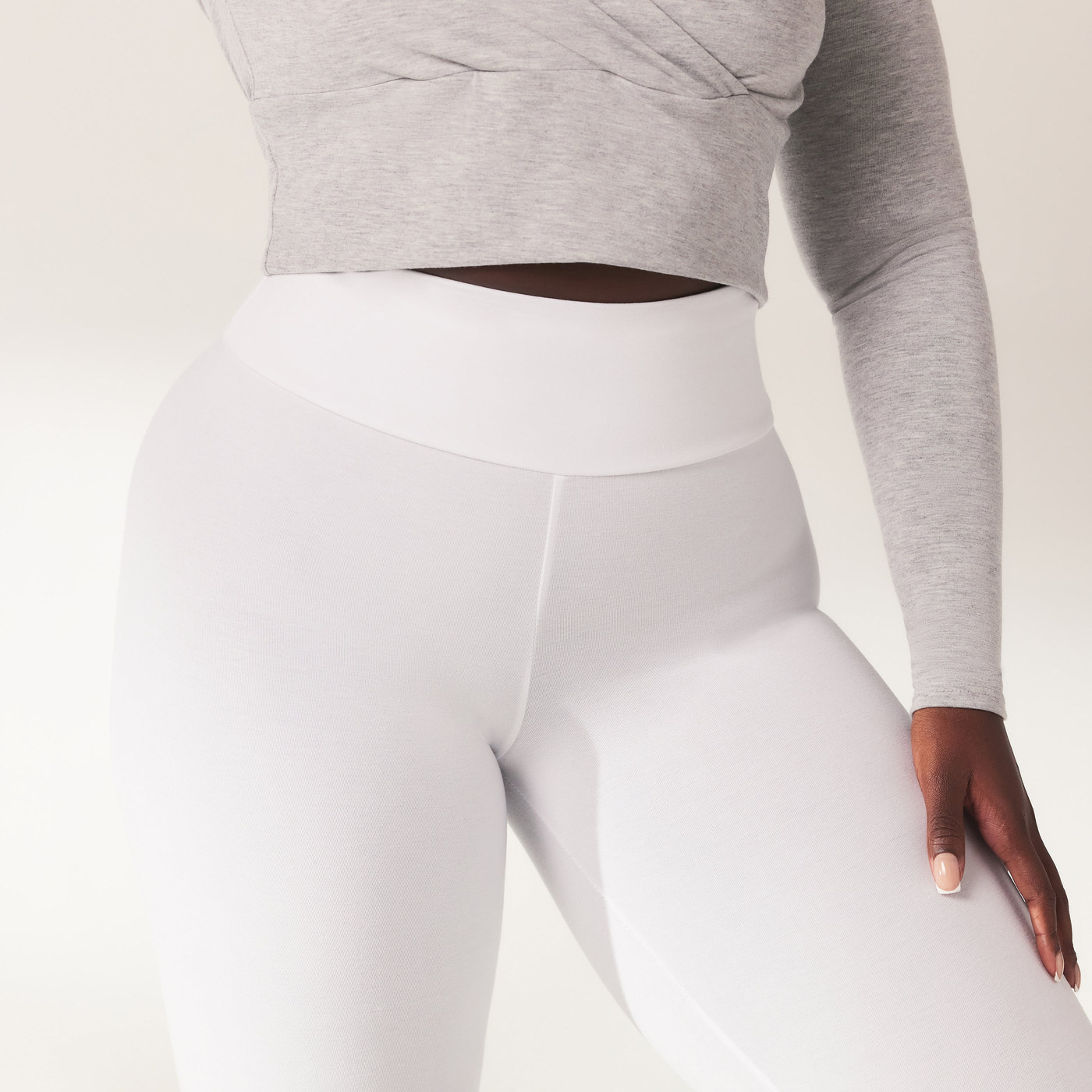 Legging léger taille haute grande taille Everyday - Blanc